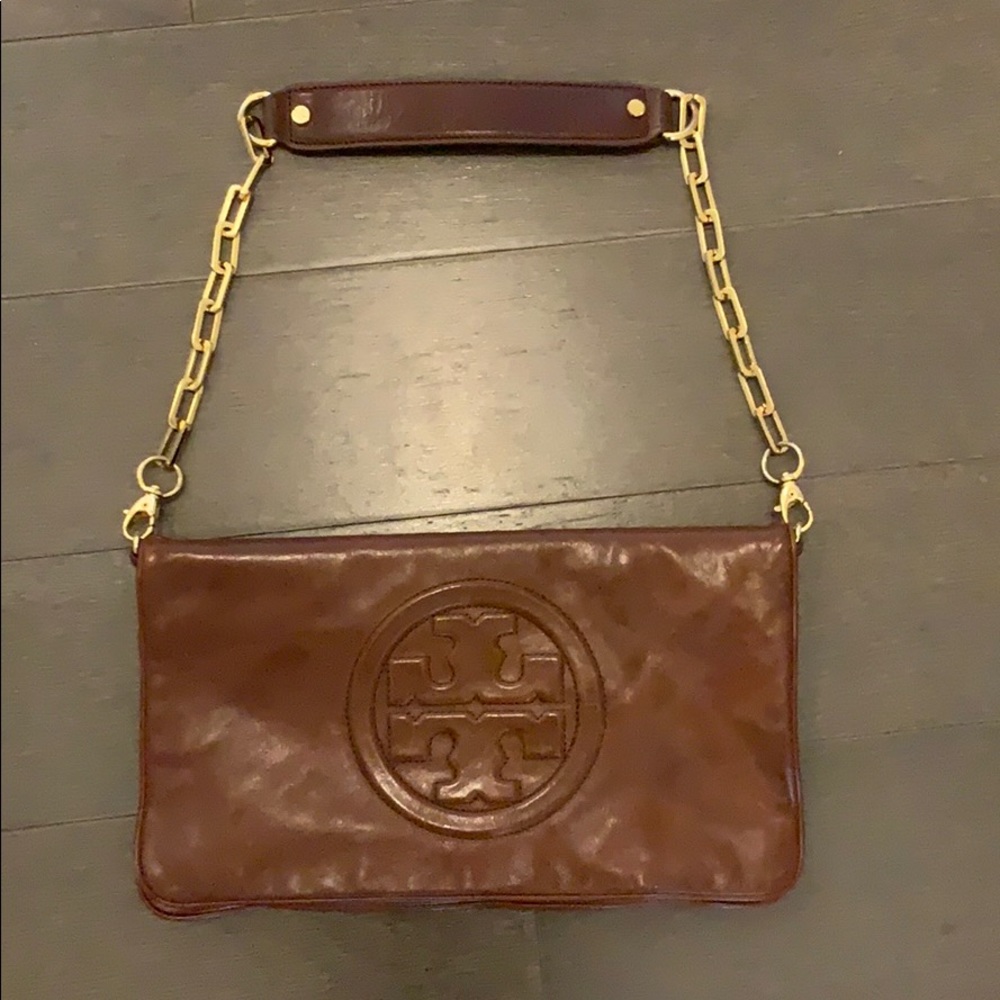 Tory Burch leather brown purse